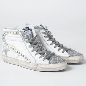 Silver Sparkle Golden Goose